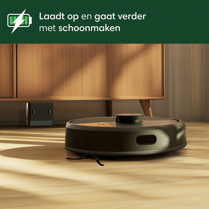 iRobot Roomba 105 Combo - Robot Aspirateur Laveur 2en1 - Noir