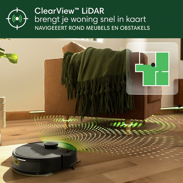 iRobot Roomba 105 Combo - Robot Aspirateur Laveur 2en1 - Noir