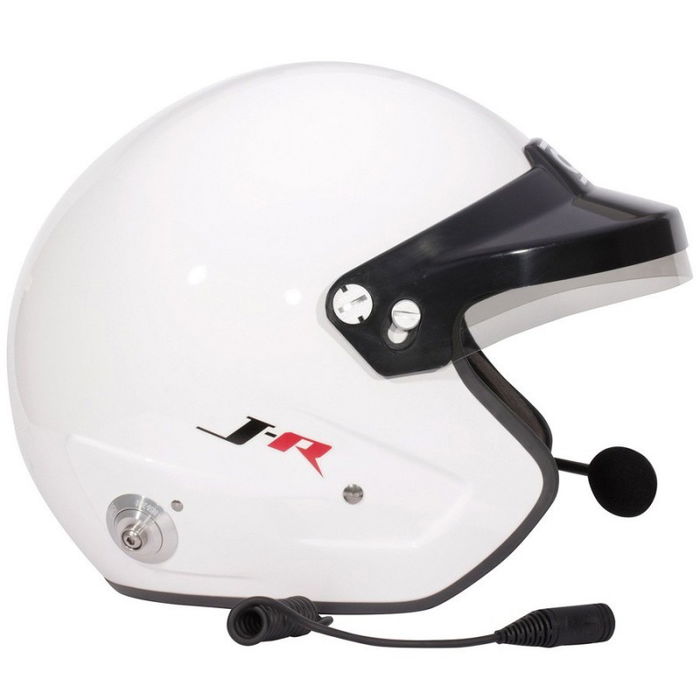 OMP J-Rally FIA 8859-2024 Casque de Compétition Blanc Taille L OMPSC0-0801-B01-020-L