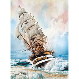 Clementoni Puzzle 1000 Pièces Amerigo Vespucci, Dimensions Assemblé 69 x 50 cm