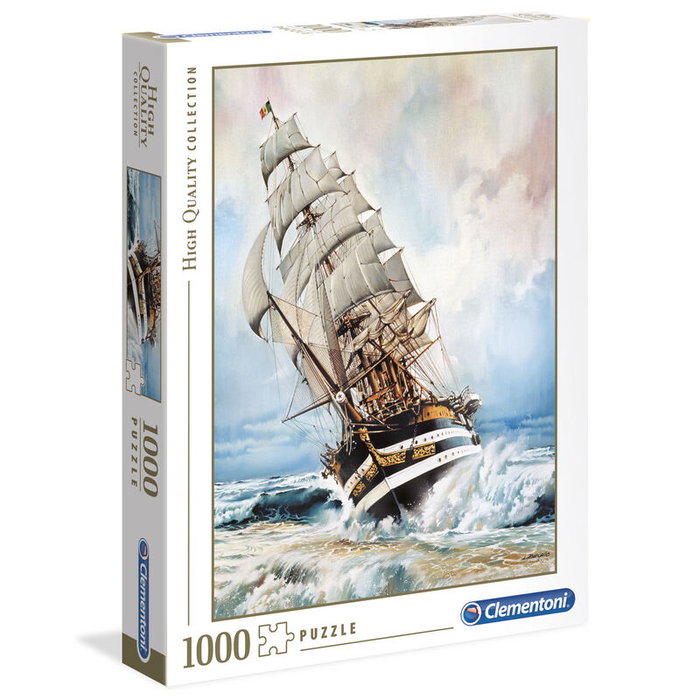 Clementoni Puzzle 1000 Pièces Amerigo Vespucci, Dimensions Assemblé 69 x 50 cm