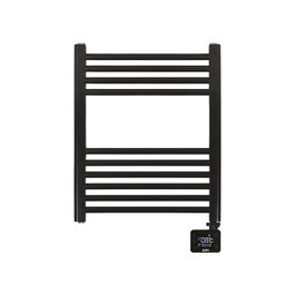 Edm Radiateur Sèche-serviette Électrique 400W Noir avec Temporisateur 24h - 50x70 cm