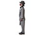 Déguisement d'Halloween pour Garçon Fantôme Novio - Costume Enfant Grâce à Rayures avec Veste et Pantalon, Taille 10-12 Ans, Polyester Gris
