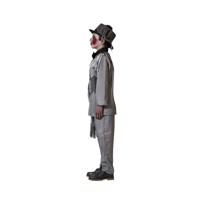Atosa Déguisement de marié fantôme pour enfants avec veste et pantalon à rayures, 10-12 Ans