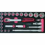 KS TOOLS Module de douilles et accessoires Ultimate 1/2 - 24 pièces