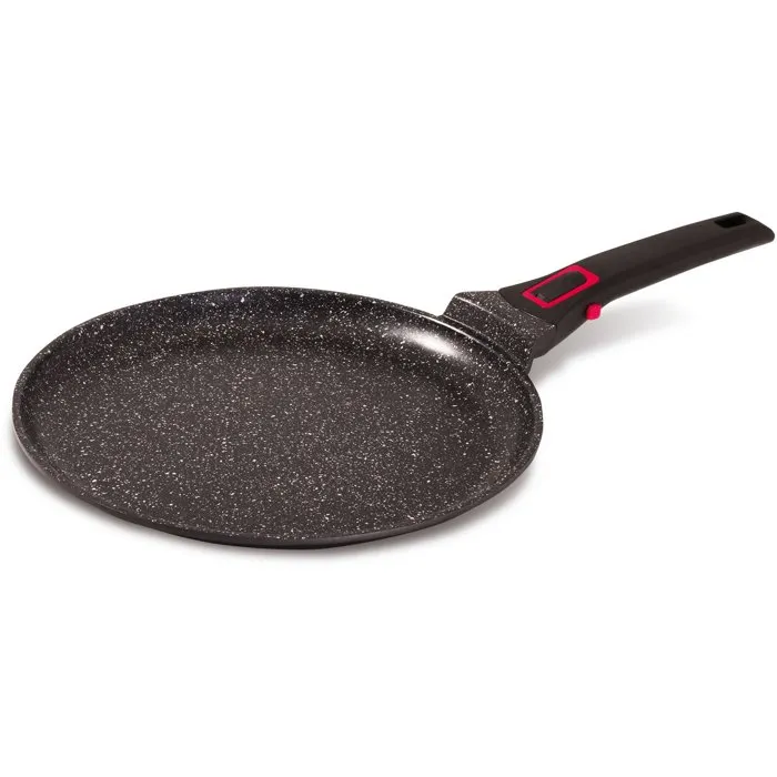 Baumalu Crêpière 28 cm en Aluminium avec Revêtement Céramique Antiadhésive