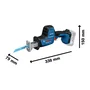 Bosch Professional Scie sabre sans fil 18V GSA 18V-24 avec lame S922EF et S2345X, longueur de lame 230 mm, pour professionnels