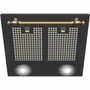 Amica OKC6212RA Hotte rétro décorative murale Noir