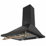 Amica OKC6212RA Hotte rétro décorative murale Noir