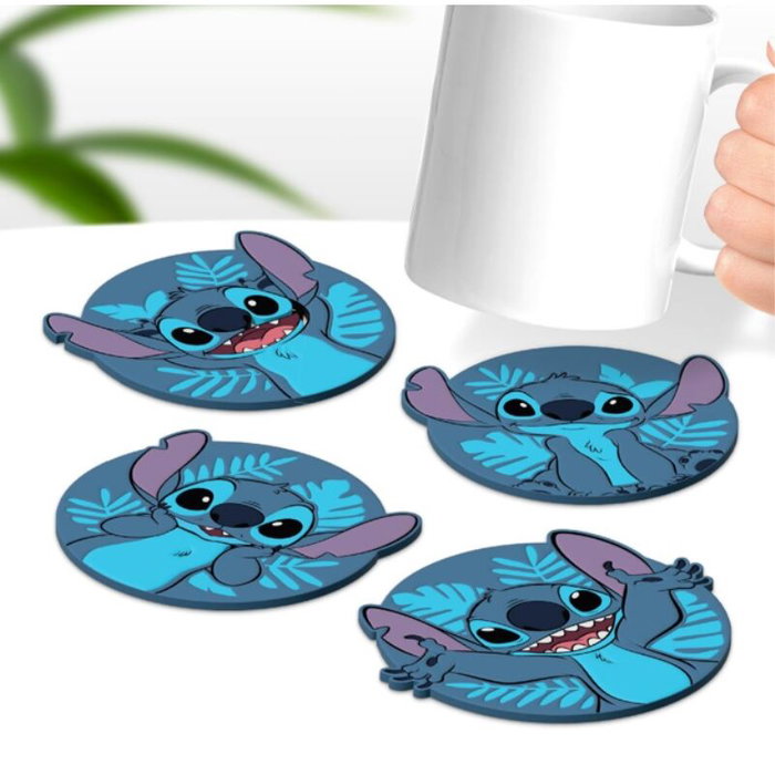 Paladone Lot de 4 dessous de verre Stitch Disney