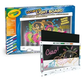 Crayola Ultimate Light Board - Table lumineuse à dessiner avec LED et feutres Gel FX