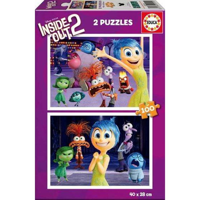 Puzzle Educa Inside Out 2 2 x 100 Pièces Puzzle Educa Inside Out 2 2 x 100 Pièces
