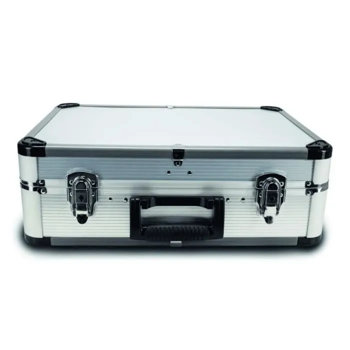 Scheppach TB150 - Mallette à outils de 102 pièces en acier chrome vanadium, avec malle en aluminium verrouillable - Idéale pour bricoleurs