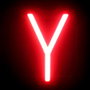 Green Ice Lettre LED Néon Y - 105x161x38 mm