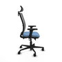 Piqueras Y Crespo Haches Chaise de bureau Bleu ciel et Gris
