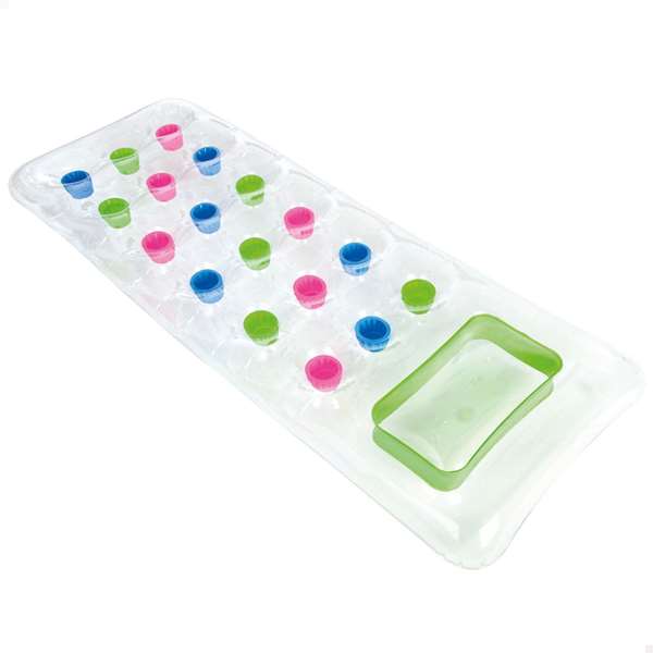 Intex Tapis de jeu gonflable 18 vasos transparents 188x71 cm en PVC - Modèles assortis - À partir de 6 mois