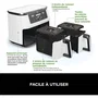 Ninja Friteuse sans huile Foodi Max Dual Zone AF400EUWH - 9,5L - 6 programmes - 2470W - Blanc