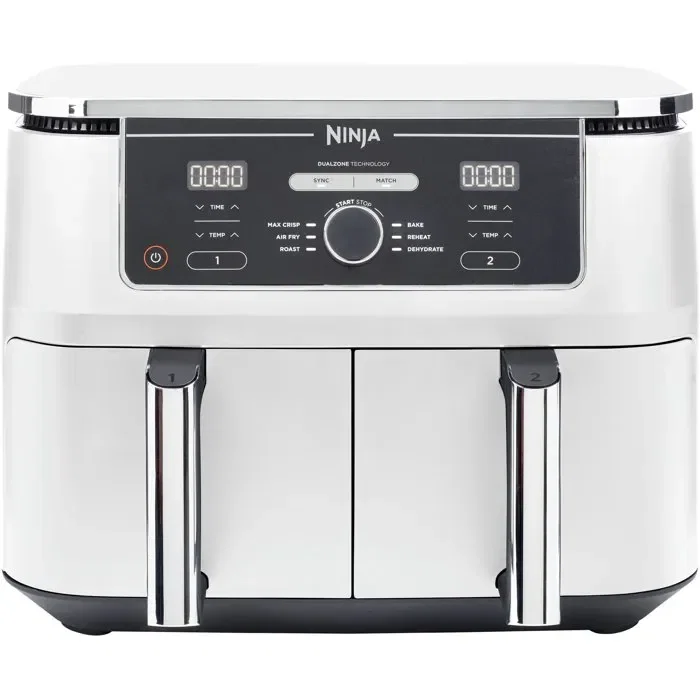 Ninja Friteuse sans huile Foodi Max Dual Zone AF400EUWH - 9,5L - 6 programmes - 2470W - Blanc Ninja Friteuse sans huile Foodi Max Dual Zone AF400EUWH - 9,5L - 6 programmes - 2470W - Blanc
