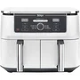 Ninja Friteuse sans huile Foodi Max Dual Zone AF400EUWH - 9,5L - 6 programmes - 2470W - Blanc