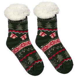 Sensly Chaussettes d'hiver doublées en sherpa