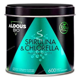 ALDOUS BIO Espirulina y Chlorella Bio 600 comprimés