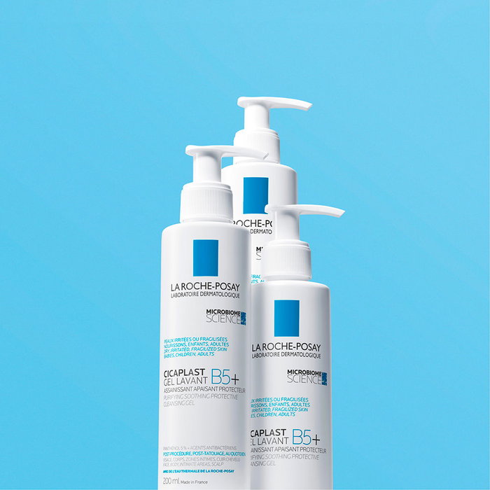 La Roche-Posay CICAPLAST GEL LAVANT B5 Gel Nettoyant Purifiant et Apaisant Peaux Sensibles 200 ml
