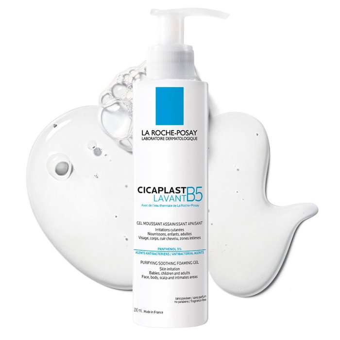La Roche-Posay CICAPLAST GEL LAVANT B5 Gel Nettoyant Purifiant et Apaisant Peaux Sensibles 200 ml