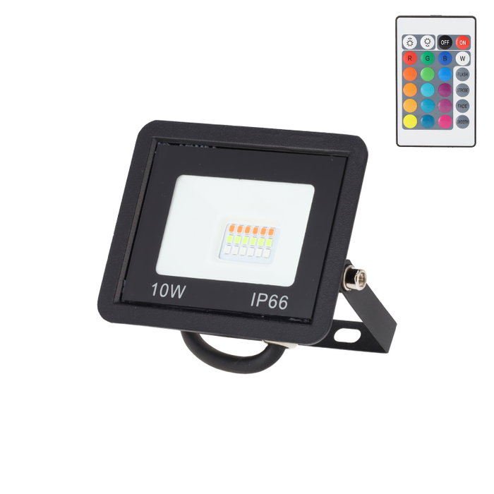 Projecteur LED RGBW avec télécommande 10 W