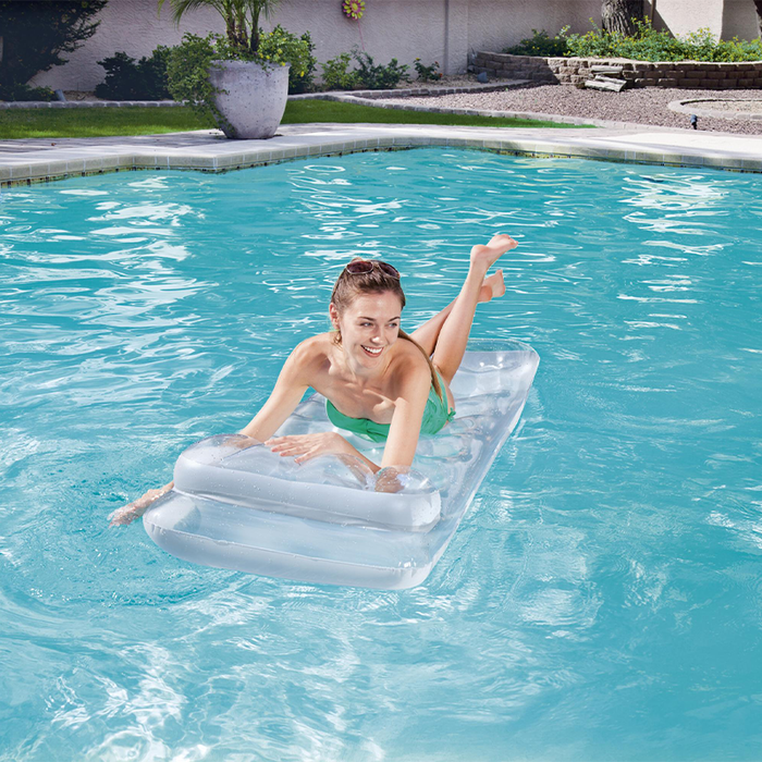 Bestway 43024 Colchoneta Gonflable Métallisée avec Oreiller 188x71 cm Plage et Piscine Bestway 43024 Colchoneta Gonflable Métallisée avec Oreiller 188x71 cm Plage et Piscine