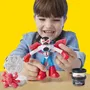Play-Doh Marvel Captain America Moto Tranchante - Coffret Pâte à Modeler avec Figurine Flexible et 3 Accessoires - Jouet Créatif Dès 4 Ans