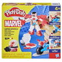 Play-Doh Marvel Captain America Moto tranchante avec figurine flexible