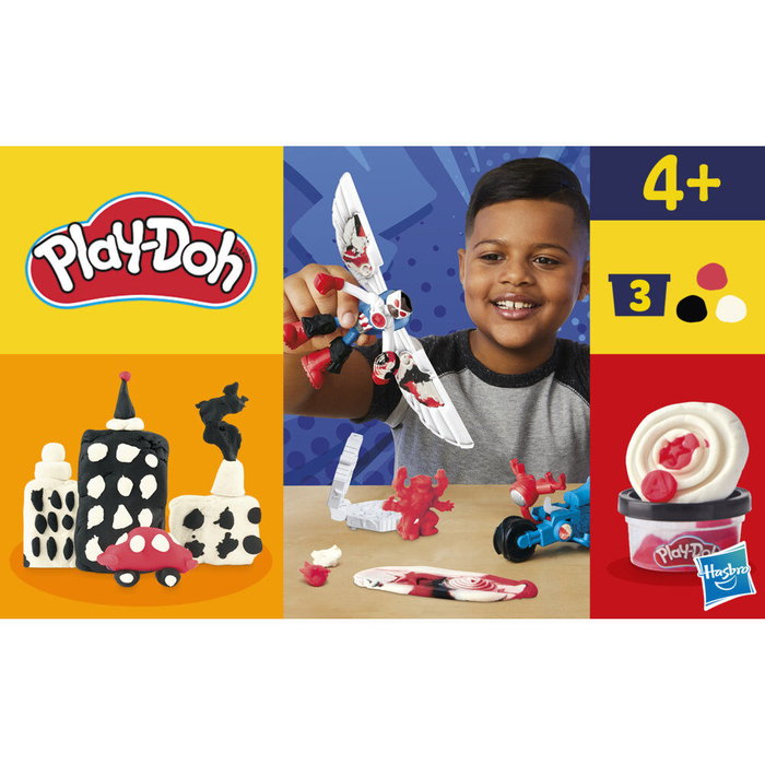 Play-Doh Marvel Captain America Moto tranchante avec figurine flexible