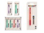Pincello Porte-mines en silicone avec 12 mines de recharge, bleu/rouge/vert, 7,8 x 21 x 1,5 cm (Set de 48)