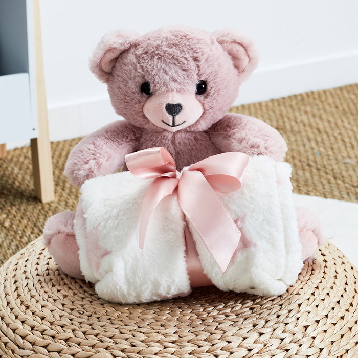 Tom et Zoe Coffret Peluche 20 cm et Couverture 70x70 cm