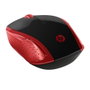 HP Souris Sans Fil 200 Rouge Impérial, Souris Optique 2,4 GHz, 1000 dpi, Compacte, USB, PC/Mac/Chrome OS