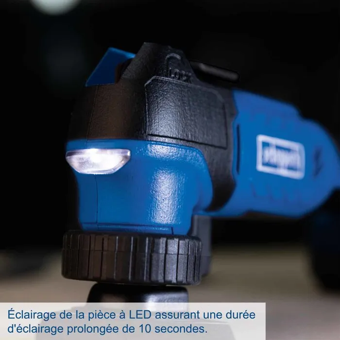 Scheppach C-MT40-X Outil multifonction sans fil avec batterie 2Ah et chargeur 2.4A
