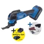 Scheppach C-MT40-X Outil multifonction sans fil avec batterie 2Ah et chargeur 2.4A