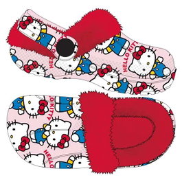 Cerdá Chaussons de maison zueco borreguillo Hello Kitty couleur rose pour fille - Taille 32-33