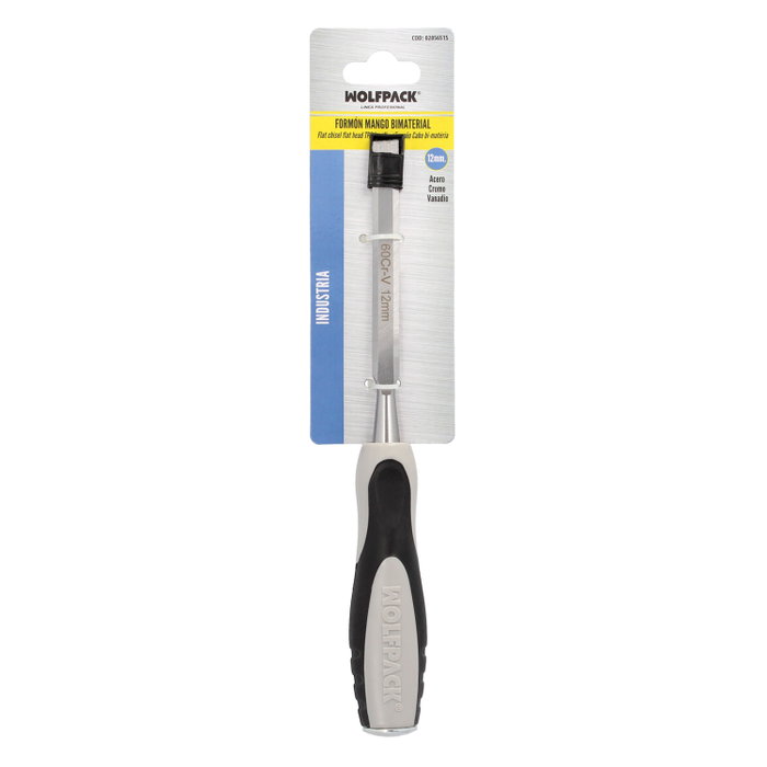 WOLFPACK LINEA PROFESIONAL Ciseau à bois Maurer manche bi-matière 12 mm