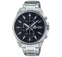 Casio Montre Edifice EFV-610D-1AVUEF - Acier Inoxydable Noir - Chronographe 1/10s - Verre Minéral - Étanche 100m