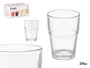 Vivalto Verre en Cristal Empilable 270 ml Transparent 7,5x10,5x7,5 cm (Set de 48)