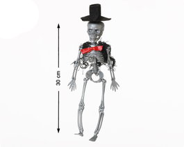 Atosa Figure de squelette de marié de 30 cm avec costume formel