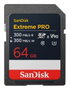SanDisk Carte SD Extreme Pro 64 Go V90 Noir