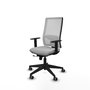 Piqueras y Crespo Chaise de Bureau Horna Gris Clair et Blanc