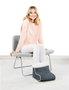 Beurer FW-20 Couverture Chauffante pour Pieds Cosy - Gris Marengo - Housse Amovible en Fibre de Felpa Douce