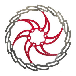 XLC BR-X02 Disque de frein 180mm 6 trous rouge
