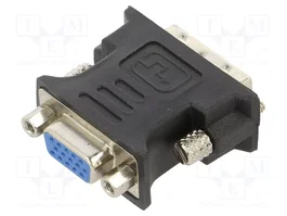 SAVIO Adaptateur DVI-D (24+1) mâle vers HDMI femelle, noir