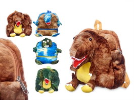 Pincello Mochila Dinosaurio Surtidos 25x29x8 cm Tissu Coloré (Set de 12)