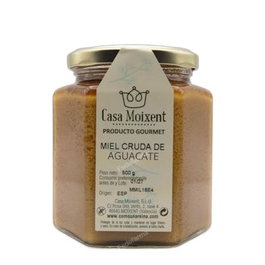 COMO UNA REINA Miel d'avocat crue, Pot hexagonal 500 g