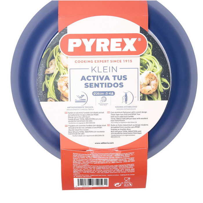 Pyrex Surtén Klein en Aluminium Fondue, Finition Marbre, 26 cm, 6 unités, Antiadhérent, Compatible Induction Pyrex Surtén Klein en Aluminium Fondue, Finition Marbre, 26 cm, 6 unités, Antiadhérent, Compatible Induction